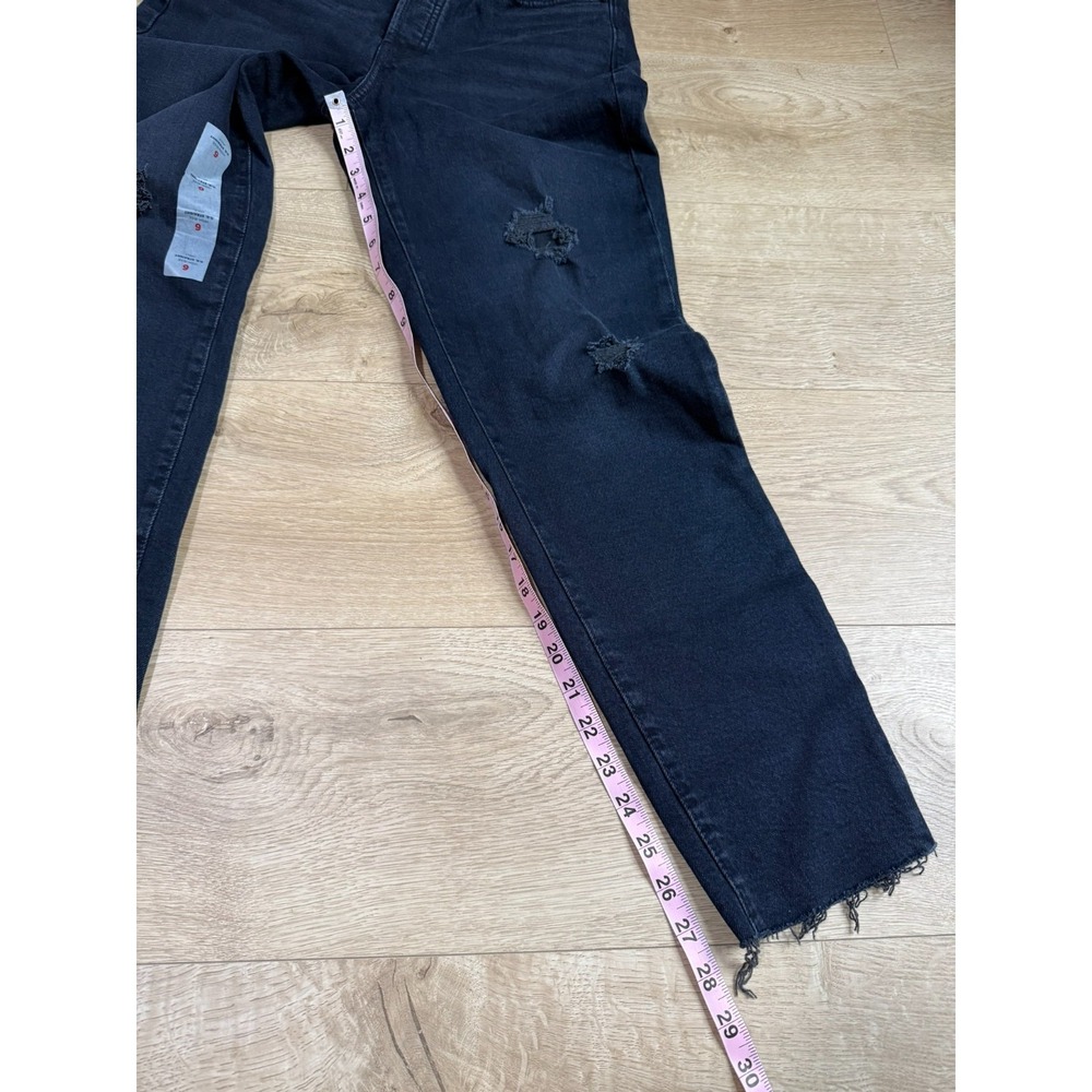 NWT Womens‎ Old Navy high rise OG straight secret slim pocket distressed jeans 6 - Picture 5 of 12